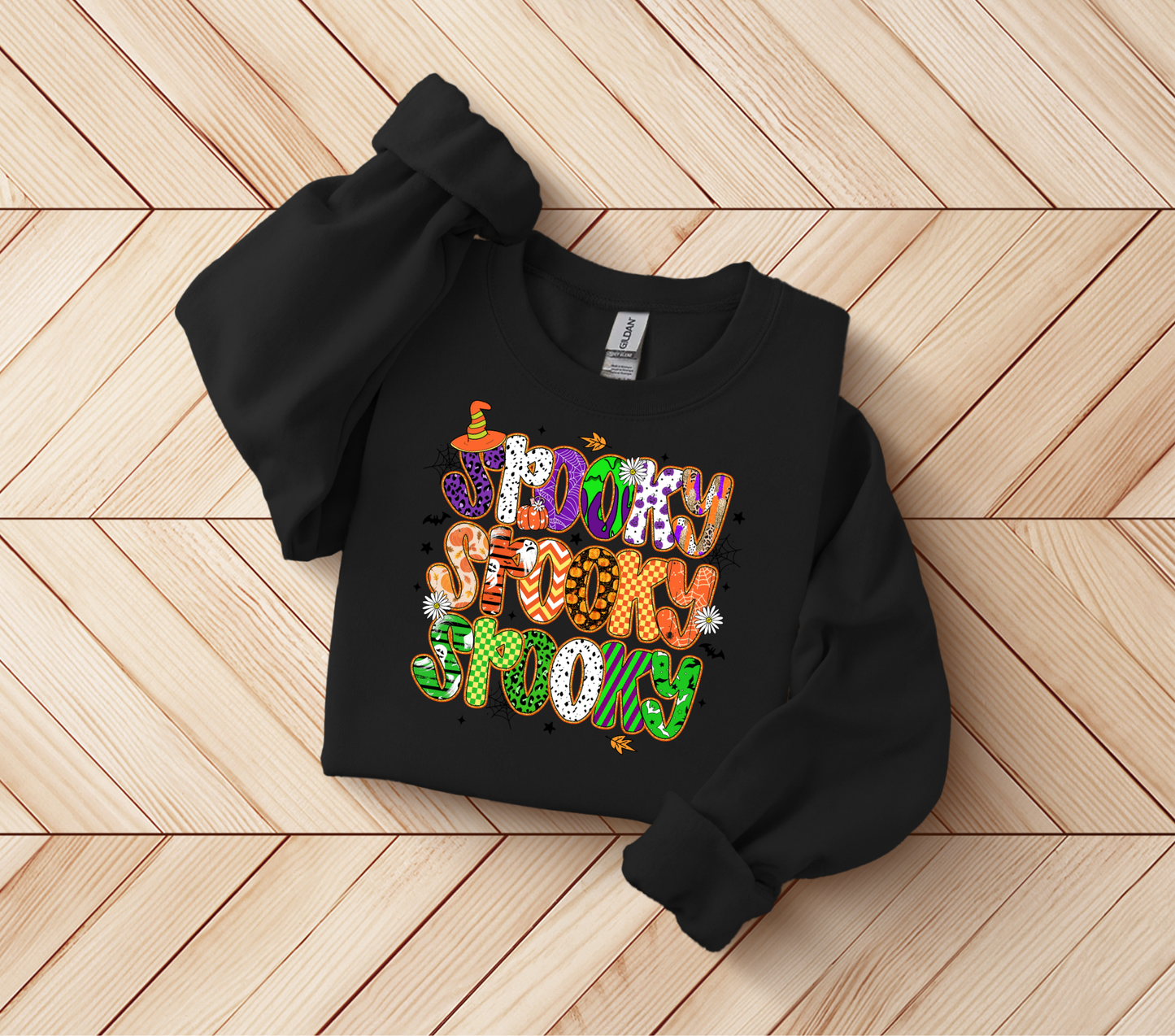 Spooky Crewneck Sweatshirt for Halloween Fun, Cozy Unisex Sweatshirt, Halloween Apparel, Fall Fashion, Gift for Horror Fans