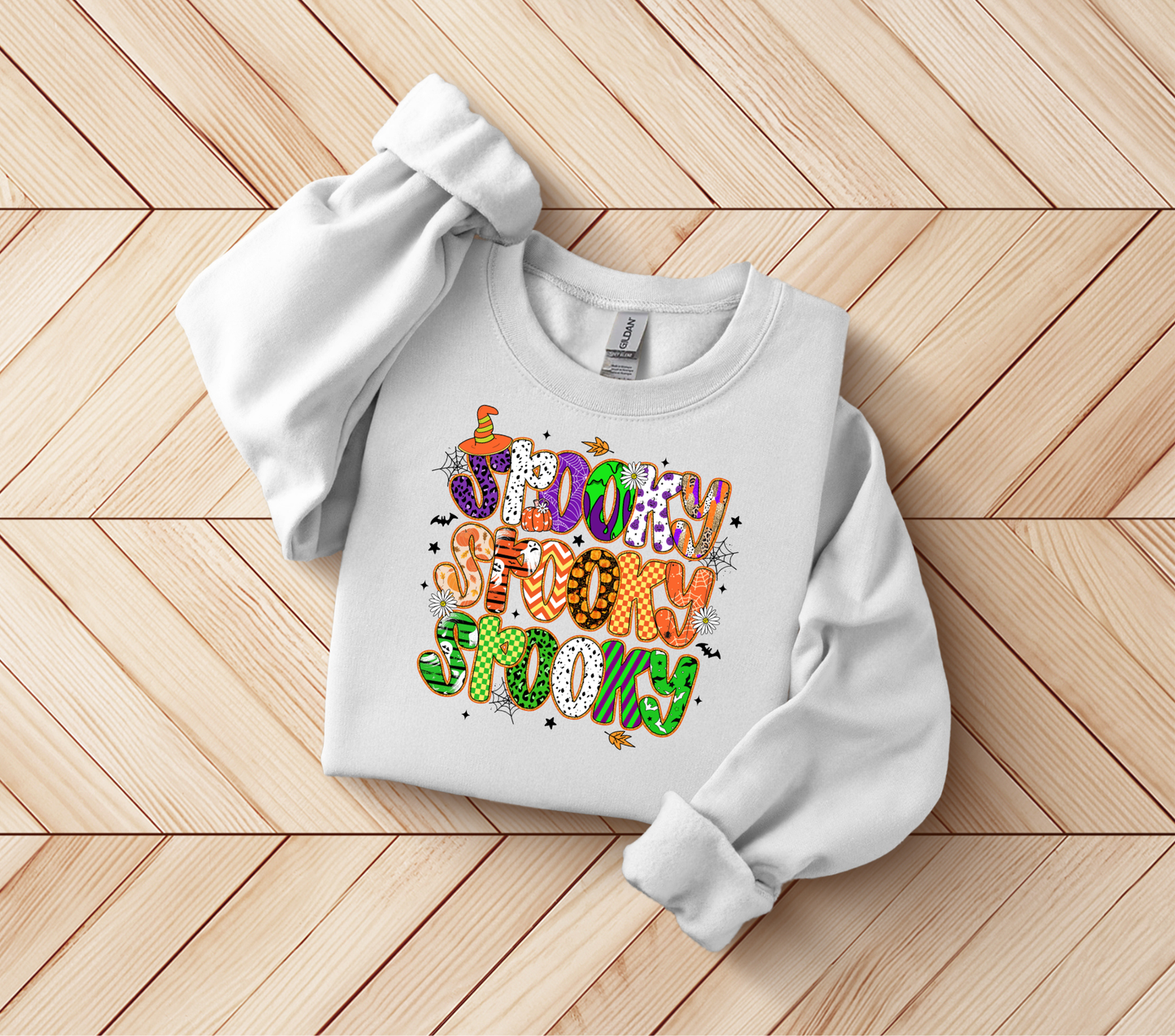 Spooky Crewneck Sweatshirt for Halloween Fun, Cozy Unisex Sweatshirt, Halloween Apparel, Fall Fashion, Gift for Horror Fans